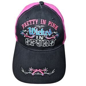 Pretty in Pink Wicked Spurs NWOT Hat. Adjustable. Rhinestones accents.‎  Sexy.